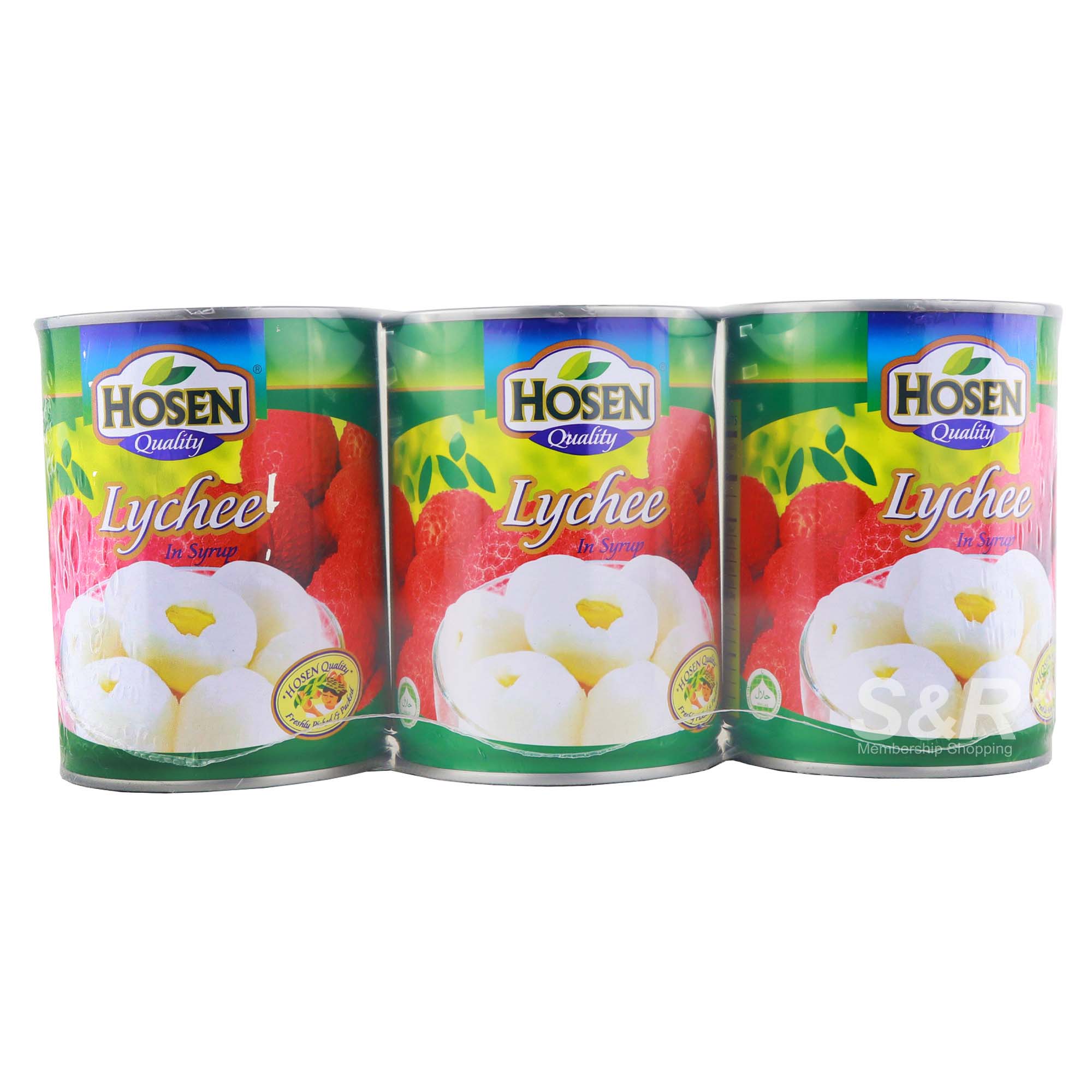 Hosen Quality Lychee in Syrup 3 cans